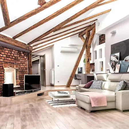 아파트 Exclusive Loft With Sauna, Ac And 3 Bathrooms 크라쿠프