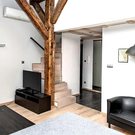 Lägenhet Exclusive Loft With Sauna, Ac And 3 Bathrooms Kraków